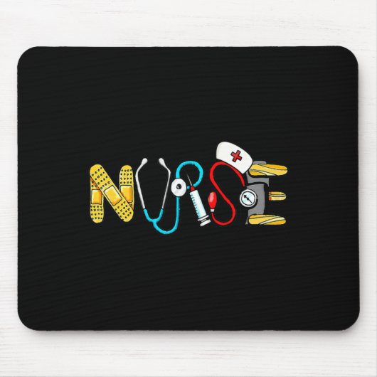 Love Stethoscope Nurse Life Valentine Day Women Mousepad (Vorne)