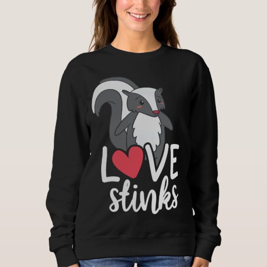 Love Stinks Clothing His and Her Valentines Day Sweatshirt (Vorderseite)