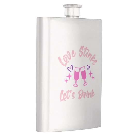 Love Stinks Lets Drink Flachmann (Rechts)