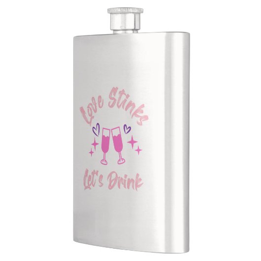 Love Stinks Lets Drink Flachmann (Links)