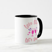 Love Stinks Lets Drink Tasse (VorderseiteRechts)