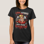 "Love Stinks" T-Shirt | Anti-Valentine's Day Cupid (Vorderseite)