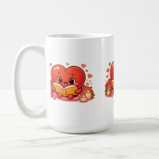 Love Stories Begin Within the Heart Kaffeetasse (Links)