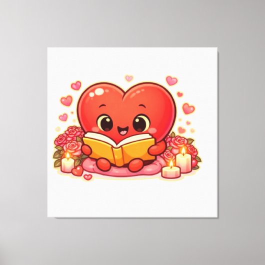 Love Stories Begin Within the Heart Leinwanddruck (Vorderseite)