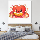 Love Stories Begin Within the Heart Leinwanddruck (Insitu (Schlafzimmer))