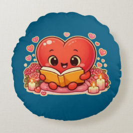 Love Stories Begin Within the Heart Rundes Kissen
