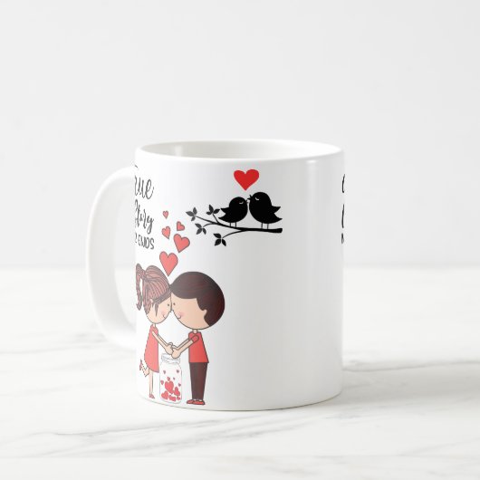 Love Story Mug Kaffeetasse (Vorderseite Links)