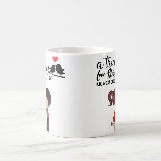Love Story Mug Kaffeetasse (Mittel)