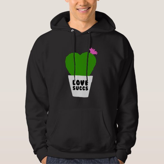 Love Succs Succulent Cactus Hoodie (Vorderseite)