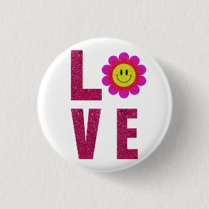 Love Sunflower Button