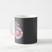 Love Sunflower Hearts Candy Valentines Day Womens Kaffeetasse (Vorderseite Links)
