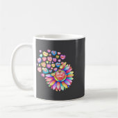 Love Sunflower Hearts Candy Valentines Day Womens Kaffeetasse (Links)