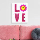 Love Sunflower Leinwanddruck (Insitu (Wohnzimmer))