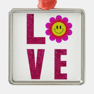 Love Sunflower Ornament Aus Metall
