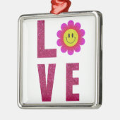 Love Sunflower Ornament Aus Metall (Links)