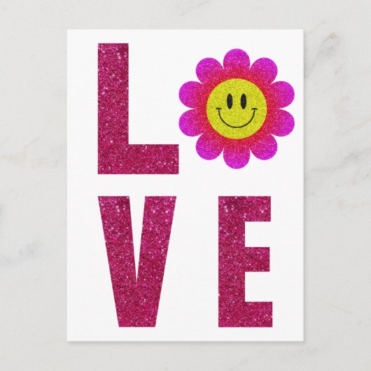 Love Sunflower Postkarte (Vorderseite)