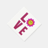 Love Sunflower Serviette (Ecke)