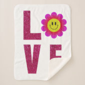 Love Sunflower Sherpadecke (Vorderseite)