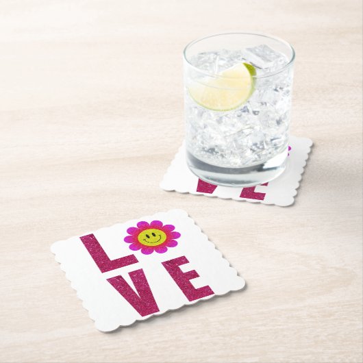 Love Sunflower Untersetzer (Vor Ort)