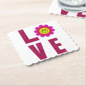 Love Sunflower Untersetzer (angewinkelt)