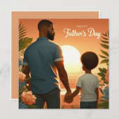 Love Sunset Embrace Ethnic Vater & Sohn (Vorne/Hinten)