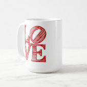LOVE-Tasse, Valentinstag-Geschenk Kaffeetasse (Vorderseite Links)