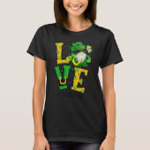 Love Teacher Life Gnome Shamrock St Patricks Day T T-Shirt (Vorderseite)