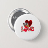 Love Teacher Squad Gnome Hearts Valentines Gnome T Button (Vorne & Hinten)