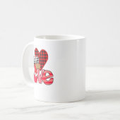 Love Teacher Squad Gnome Hearts Valentines Gnome T Kaffeetasse (Vorderseite Links)