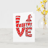 Love Teacher Squad Gnome Hearts Valentines Gnome T Karte (Gelbe Blume)