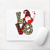 Love Teacher Squad Gnome Hearts Valentines Gnome T Mousepad (Mit Mouse)