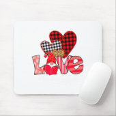 Love Teacher Squad Gnome Hearts Valentines Gnome T Mousepad (Mit Mouse)