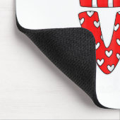 Love Teacher Squad Gnome Hearts Valentines Gnome T Mousepad (Ecke)