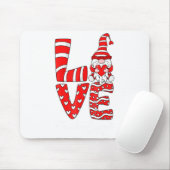 Love Teacher Squad Gnome Hearts Valentines Gnome T Mousepad (Mit Mouse)