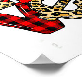 Love Teacher Squad Gnome Hearts Valentines Gnome T Poster (Ecke)