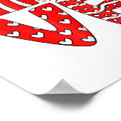 Love Teacher Squad Gnome Hearts Valentines Gnome T Poster (Ecke)