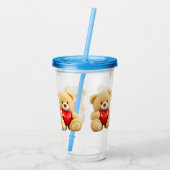 Love Teddy Acryltrinkbecher (Rückseite)