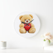 Love Teddy Große Wanduhr (Zuhause)