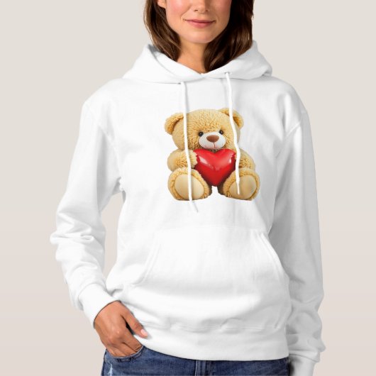 Love Teddy Hoodie (Vorderseite)