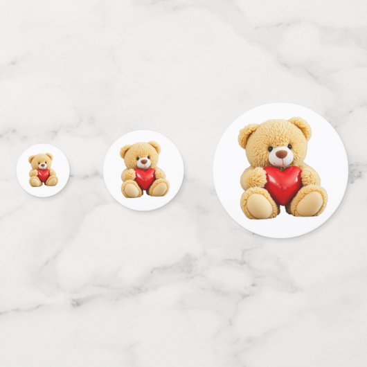 Love Teddy Konfetti (Vorderseiten)