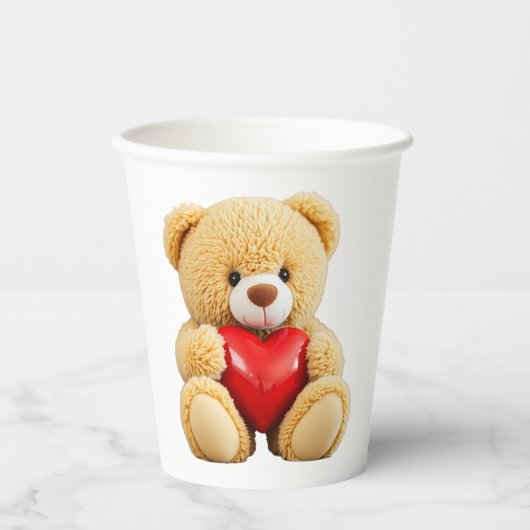 Love Teddy Pappbecher (Vorderseite)