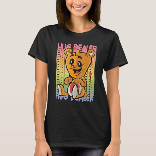 Love Teddy Rainbow Hug Dealer Cute Teddy Bear Hug  T-Shirt (Vorderseite)
