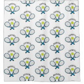 Love tennis duschvorhang (Vorderseite)