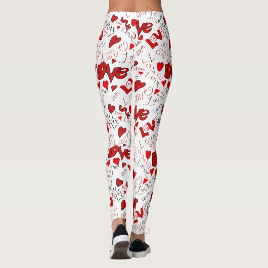 Love Text Art Leggings (Rückseite)
