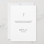 Love & Thanks Baby Baptism Photo Collage Grid Dankeskarte (Rückseite)