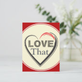 Love That Postcard Postkarte (Stehend Vorderseite)