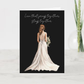 Love that Prays Together Wedding Greeting Card Karte (Vorderseite)