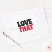Love That Trendy Quote Minimal Red Black Sticker (Umschlag)