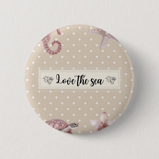 Love the Sea Button (Vorderseite)