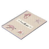 Love the sea Notizbuch Notizblock (Linke Seite)